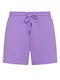 DKNY Women's High-waisted Sporty Shorts Purple