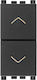 Vimar Knopf Rolltor in Schwarz Farbe 19062.AB