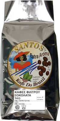 Santos Extra Καφές Φίλτρου με Άρωμα Chocolate σε Κόκκους 1000gr