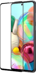 5D 0.3mm Full Face Tempered Glass Μαύρο (Galaxy M51)