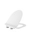 Bormann Plastic Soft Close Toilet Seat White Aqua Close 43cm