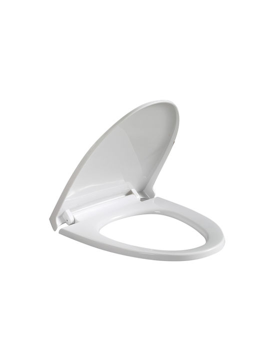 Bormann Plastic Soft Close Toilet Seat White Aries 44.5cm