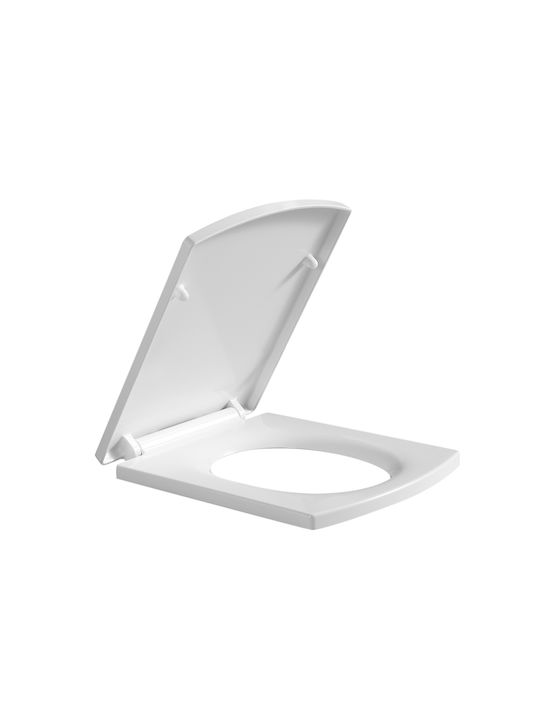 Bormann Plastic Soft Close Toilet Seat White Virgo 44cm