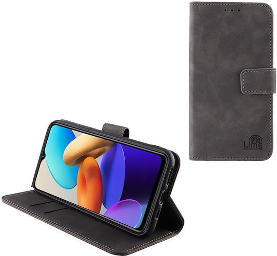 Lime Essential Magnet Book Synthetic Leather Gray (Vivo Y22S / Y35)