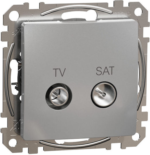 Schneider Electric Sedna TV- und Satellitenbuchse Terminal in Weiß Farbe SDD113471S