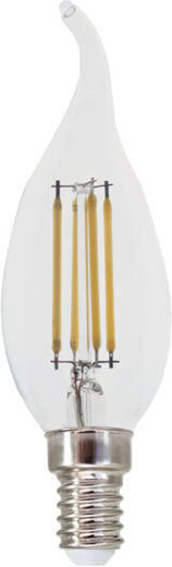 Diolamp LED-Lampe 4W für Fassung E14 und Form C35 Naturweiß 490lm