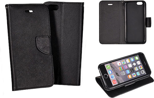 NetOne DIARY Wallet Din Piele Artificială Neagră Xiaomi Mi 10T Lite