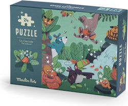Kids Puzzle Jungle 24pcs Moulin Roty Kids Puzzle Jungle 24pcs Moulin Roty