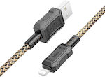 Hoco X94 Leader Geflochten USB-A zu Lightning Kabel Gold 1m (HC-X94LGD)