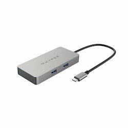 Targus HyperDrive USB-C Docking Station με HDMI 4K Ethernet και σύνδεση 2 Οθονών Γκρι