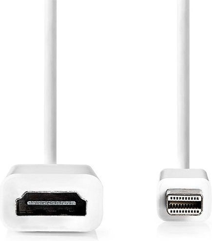 Nedis Konverter Mini-DisplayPort männlich zu HDMI weiblich Weiß 1Stück CCGB37650WT02