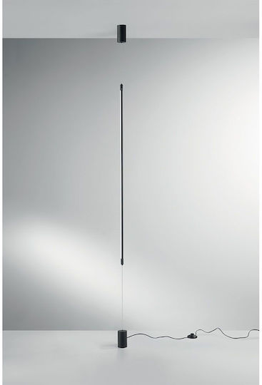 Fan Europe Gravity LED Floor Lamp Height 120cm x Width 6cm with Adjustable Warm to Cool White Light 1728lm Black