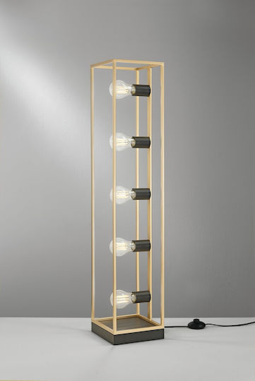 Fan Europe Kimera Vintage Floor Lamp Height 200x20cm with E27 Lamp Bulb Base Gold
