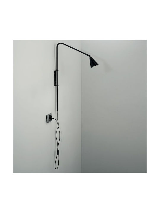 Fan Europe Modern Lamp Wall Socket with Socket GU10 Black 59.5x37.7x9cm