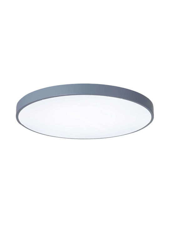 Inlight Таванно осветление 80бр Сив с Вграден LED