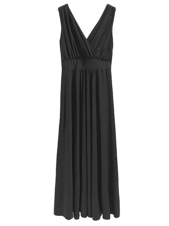 Ustyle Summer Maxi Dress Wrap Black