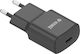 Yenkee Зарядно без кабел с USB-C порт 20W Черен (YAC 2033BK)