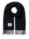 Men's Wool Scarf Navy Blue