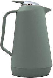 Aria Trade Jug Thermos Plastic Green 1lt with Handle