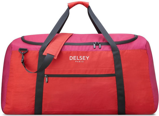 Delsey Nomade Peony Sack Voyage 97lt Red Fabric L79xW37.5xH39.5cm