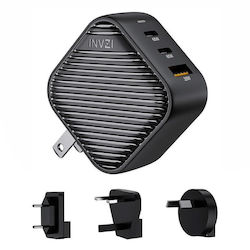 INVZI GanHub EU UK AU US Wall Adapter 65W