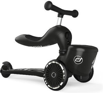 Scoot & Ride Kids Scooter Foldable Highwaykick 1 3-Wheel with Seat for 1-5 Years Black