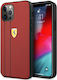 Ferrari Back Cover Δερμάτινο Κόκκινο (iPhone 12...