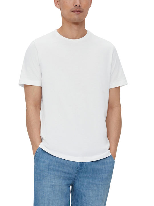 S.Oliver Men\'s T-shirt White 2131465-0120 | T-Shirts