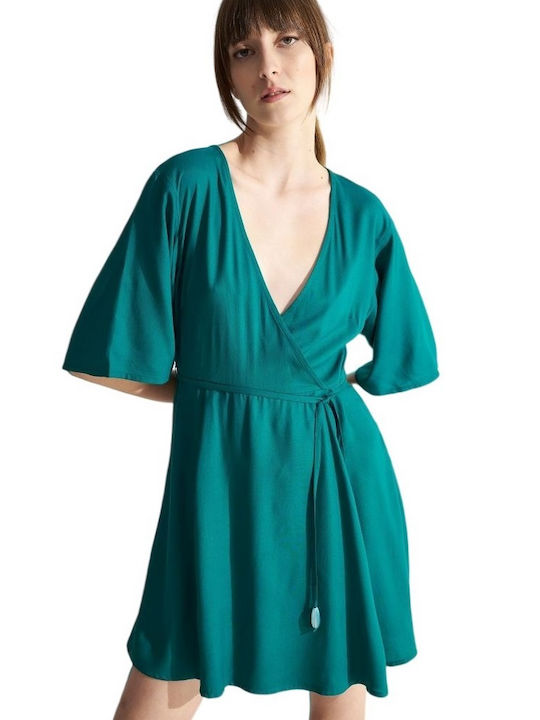 Ale - The Non Usual Casual Sommer Mini Kleid Blau