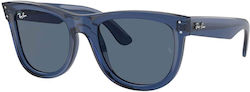 Ray Ban Wayfarer Reverse Γυαλιά Ηλίου Navy Μπλε με Κοκκάλινο Σκελετό
