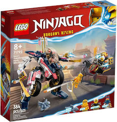 Lego Ninjago Sora's Transforming Mech Bike Racer for 8+ Years