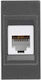 Eurolamp Complete Double Telephone Socket Gray 152-20452