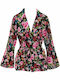 Kendall + Kylie Blazer pentru femei Sacou Rose Print