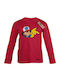 Kids' Shirt Long Sleeve Red Pikachu Friends