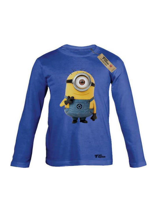 Παιδική Μπλούζα Μακρυμάνικη Μπλε Minion