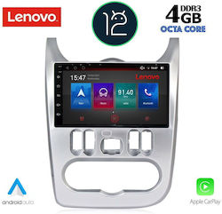 Lenovo Sistem Audio Auto pentru Renault Magazin online Logan Dacia Duster / Magazin online Logan / Magazin online Sandero 2006-2012 (Bluetooth/USB/AUX/WiFi/GPS/Partitură) cu Ecran Tactil 9"