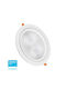 V-TAC Στρογγυλό Χωνευτό LED Panel 20W με Ψυχρό Λευκό Φως 6400K 17εκ.