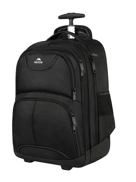 Matein Waterproof 18" Laptop Bag with Casters Black 1178