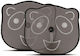 Bottari Auto-Sonnenblenden mit Saugnapf 44x36cm...