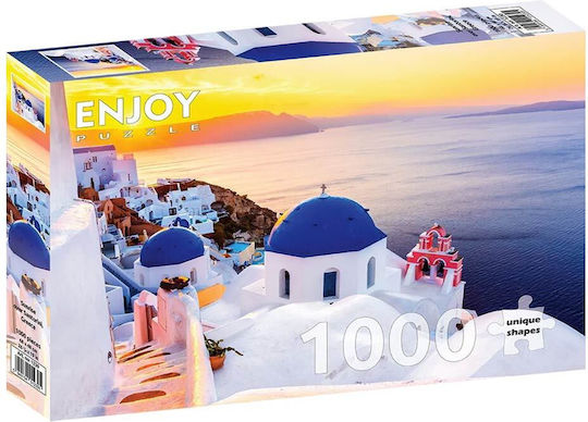 Enjoy Изгрев Над Санторини Пъзел 2D 1000 Части