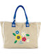 Lois Stoff Strandtasche Beige
