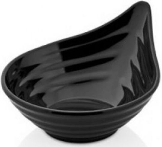 JDS Dip Serving Bowl Round made of Melamine Black with Diameter 9.5cm