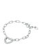 Michael Kors Premium Love Sterling Γυναικείο Βραχιόλι Αλυσίδα με σχέδιο Καρδιά από Ασήμι
