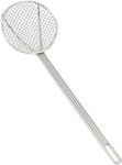 Διανομική La mică adâncime Lingură Spider Strainer Cu găuri din Metal Argint 19.5cm