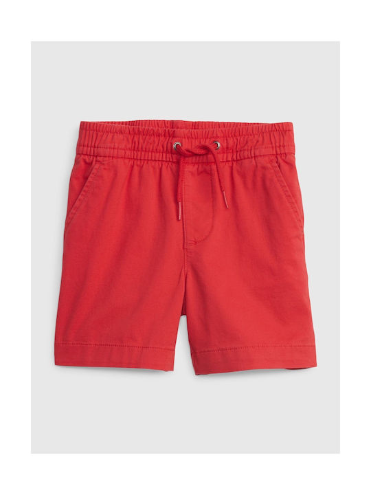 GAP Sportliche Kinder Shorts/Bermudas Νηπιακό Print Pull-On Rot