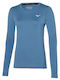 Mizuno Impulse Core Γυναικεία Αθλητική Μπλούζα Μακρυμάνικη Copen Blue