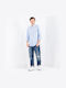 The Vert Ανδρικό Παντελόνι Τζιν Relaxed Straight Fit Μπλε