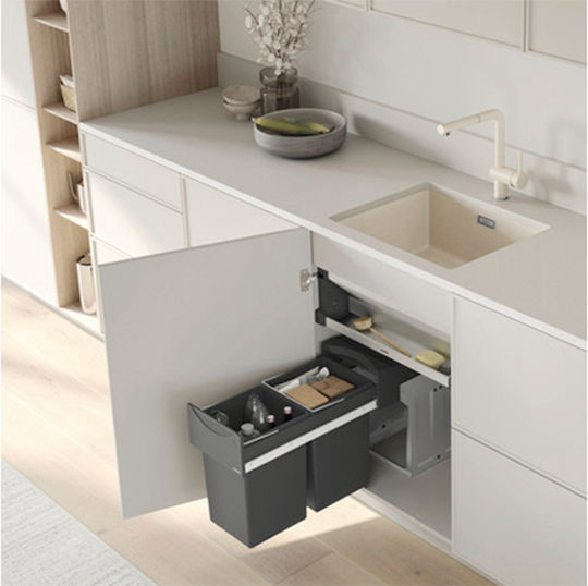Blanco Metal Kitchen Organization Shelf Silver