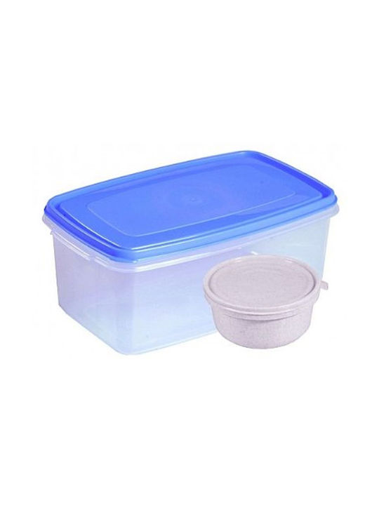 Viomes Plastic Lunch Box Transparent 4000ml 2pcs