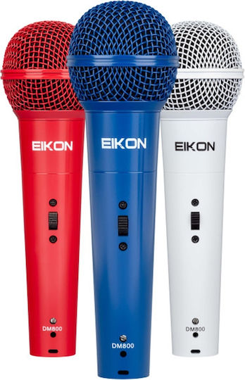 Eikon DM800 Seturi Δυναμικό Microfon De mână pentru Vocale (3pcs) în Culoarea White